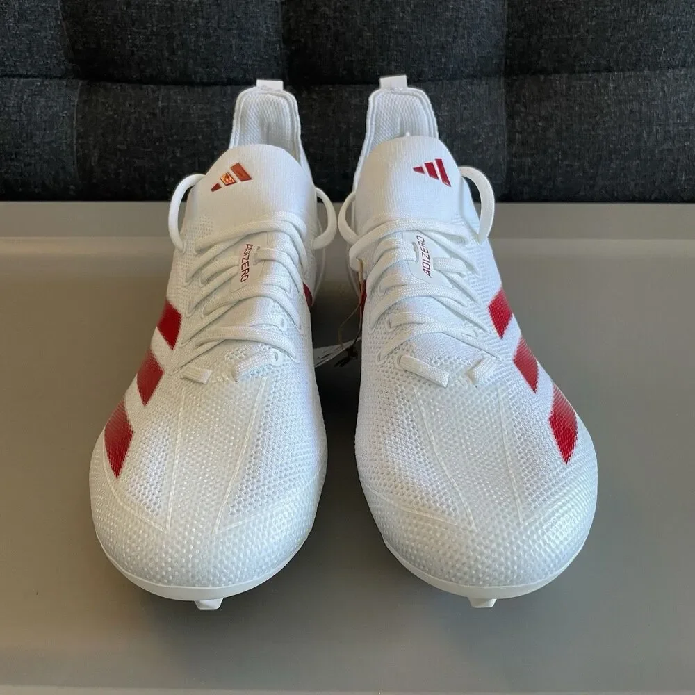 Adidas ADIZERO ELECTRIC+ FOOTBALL CLEATS White / Red IH0539 Men’s Size 12